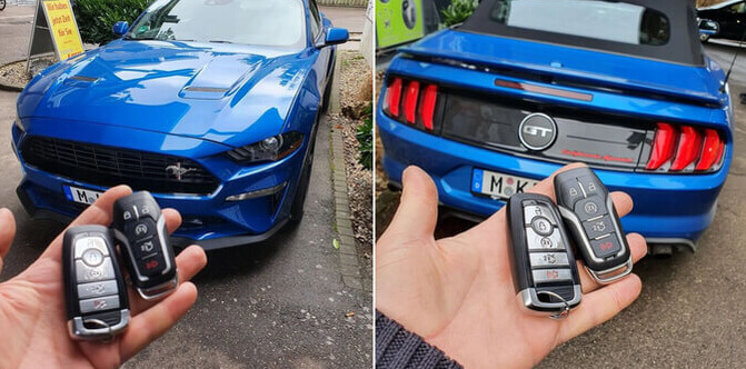 Ford Mustang Schlüssel Fernbedienung nachmachen